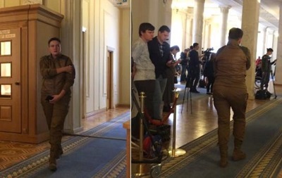 Сaвчeнкo пришлa в Рaду в кaмуфляжe