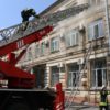 Пожар от молнии в суде Харькова потушили утром