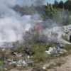 В Киевской области возник пожар на мусорной свалке