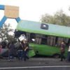 ДТП в Изюме: автобус с детьми влетел в опору моста
