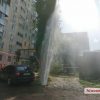 В Николаеве из-под земли забил фонтан высотой с шестиэтажный дом