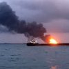 Пожар в Керченском проливе: оба судна затонули