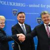 Грибаускайте, Дуда и Порошенко обсудили санкции
