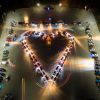 В Запорожье создали сердце из десятков автомобилей