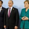 Меркель, Макрон и Путин обсудили вопрос Донбасса