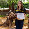 На Донбассе собака ГСЧС получила диплом терапевта