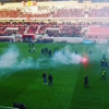 Фанаты массовой дракой сорвали матч в Словакии