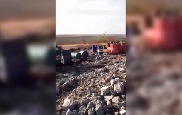 Под Запорожьем обнаружили полигон с химотходами